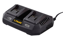 Falke dobbeltoplader 18 V Li-ion